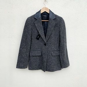 Korean Plaid Sweater Blazer /Winter coat Blazer/Coat S/M